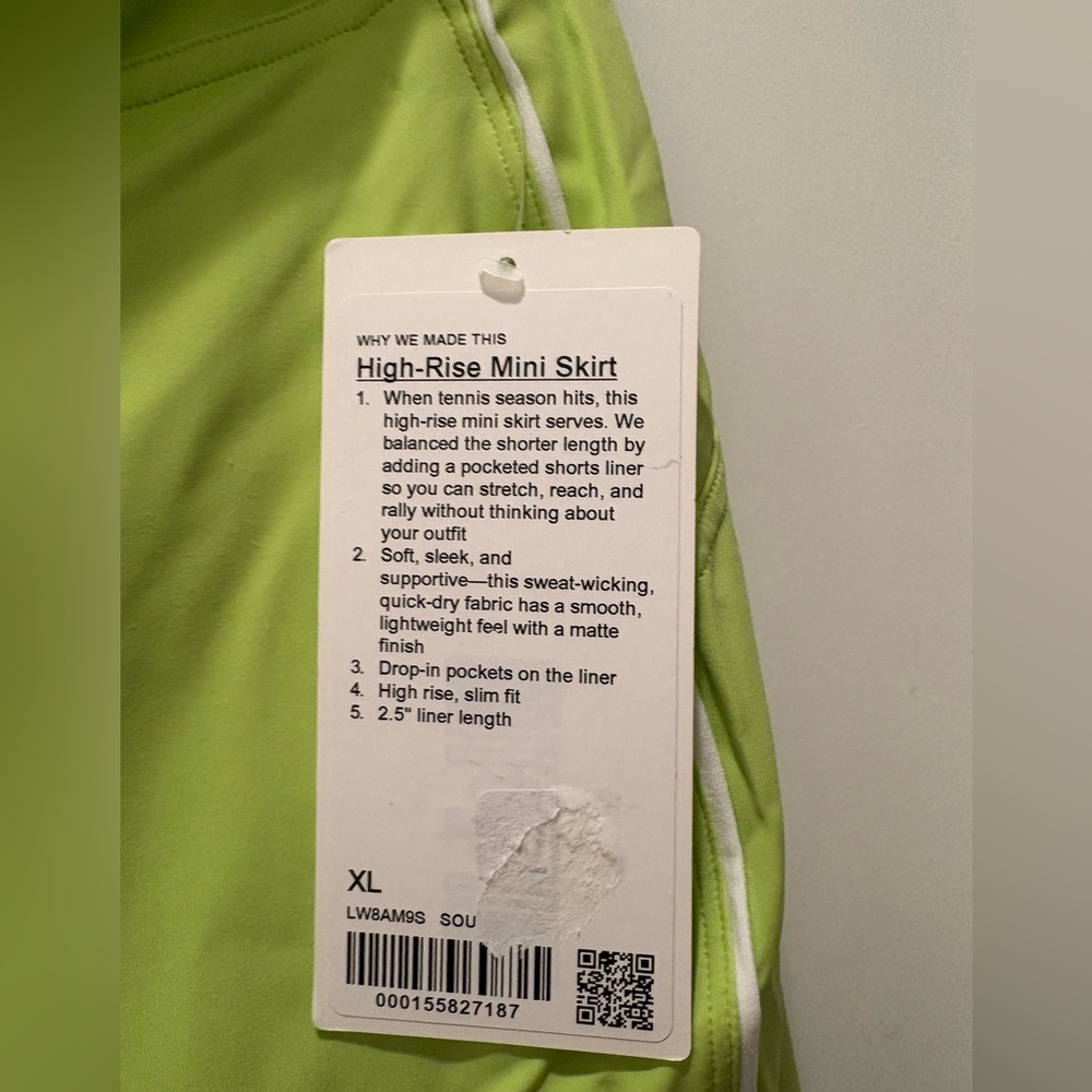 Lululemon High Rise Lined Women's Mini Skirt‎ - Picture 4 of 5